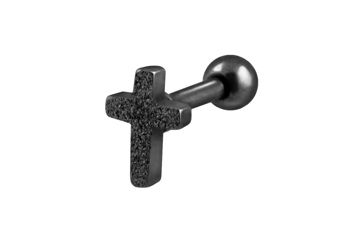 Chirurgenstahl Ohrpiercing KREUZ + DIAMANTOPTIK ++SALE++